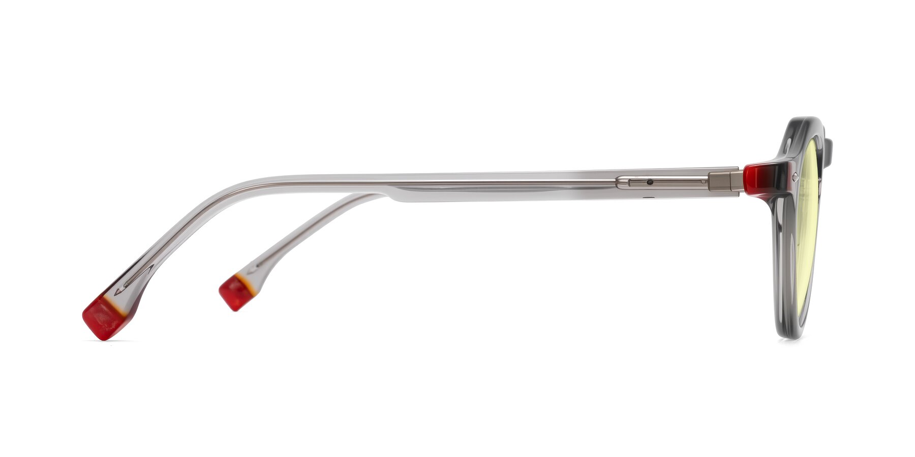 Side of Orta in Gray with Light Yellow Tinted Lenses