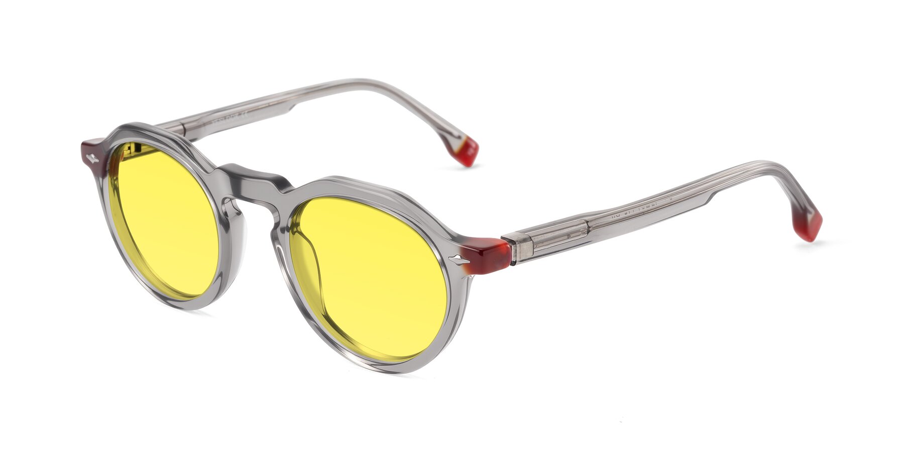 Angle of Orta in Gray with Medium Yellow Tinted Lenses