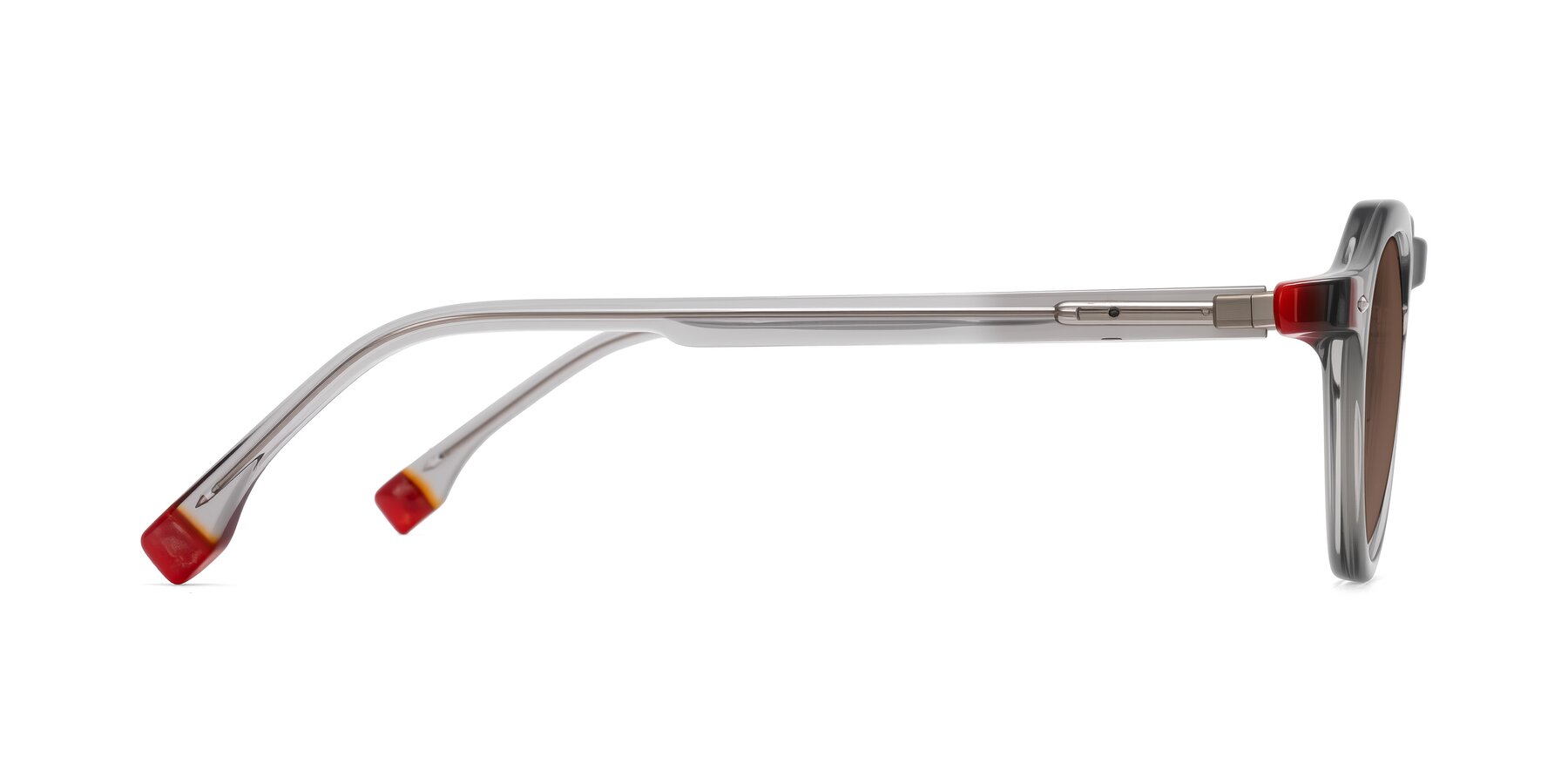 Side of Orta in Gray with Brown Tinted Lenses