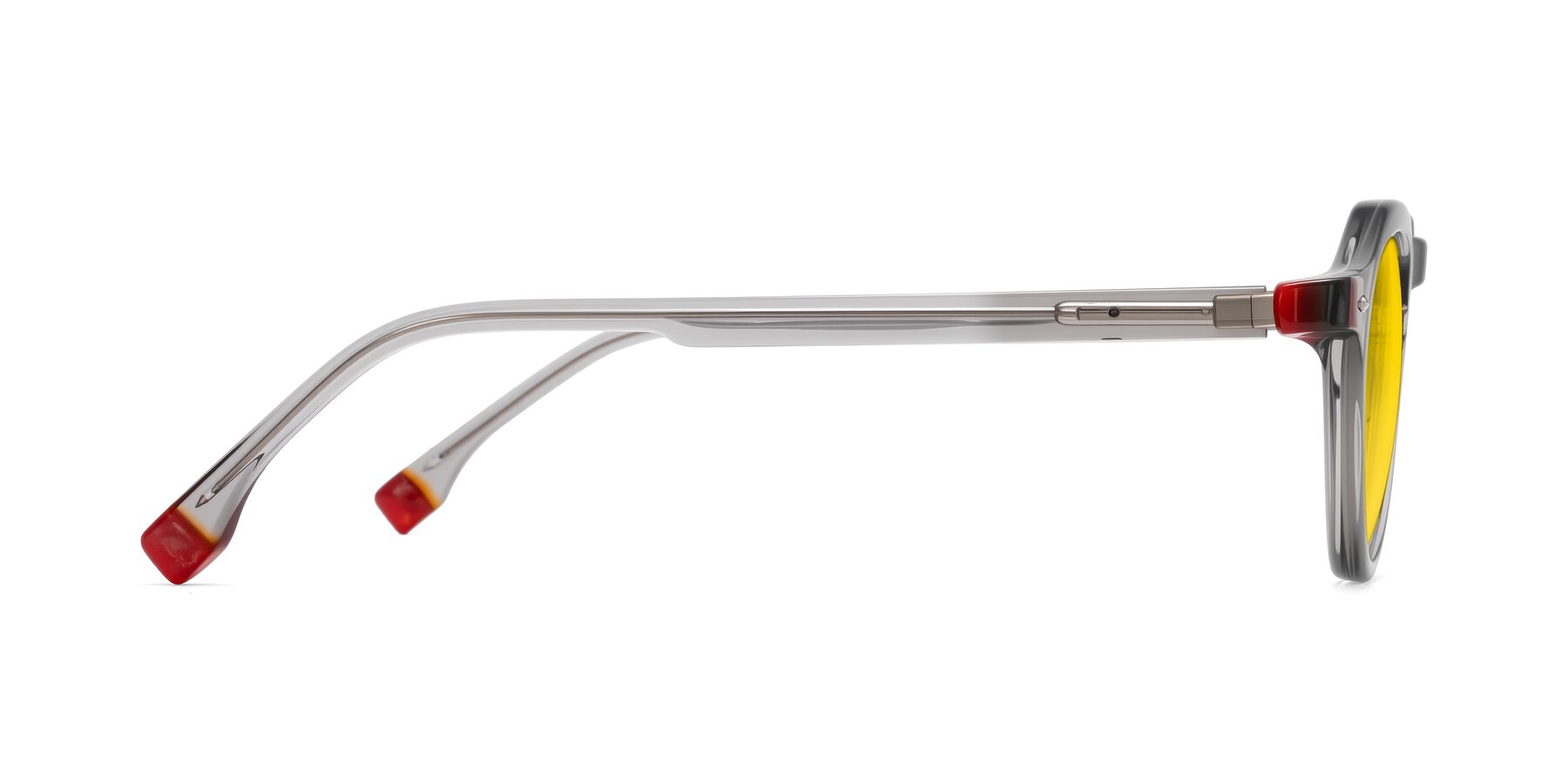 Side of Orta in Gray with Yellow Tinted Lenses