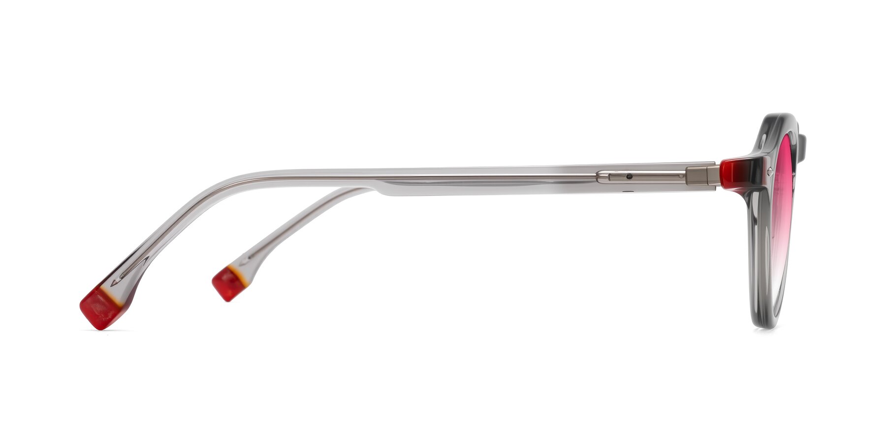 Side of Orta in Gray with Pink Gradient Lenses