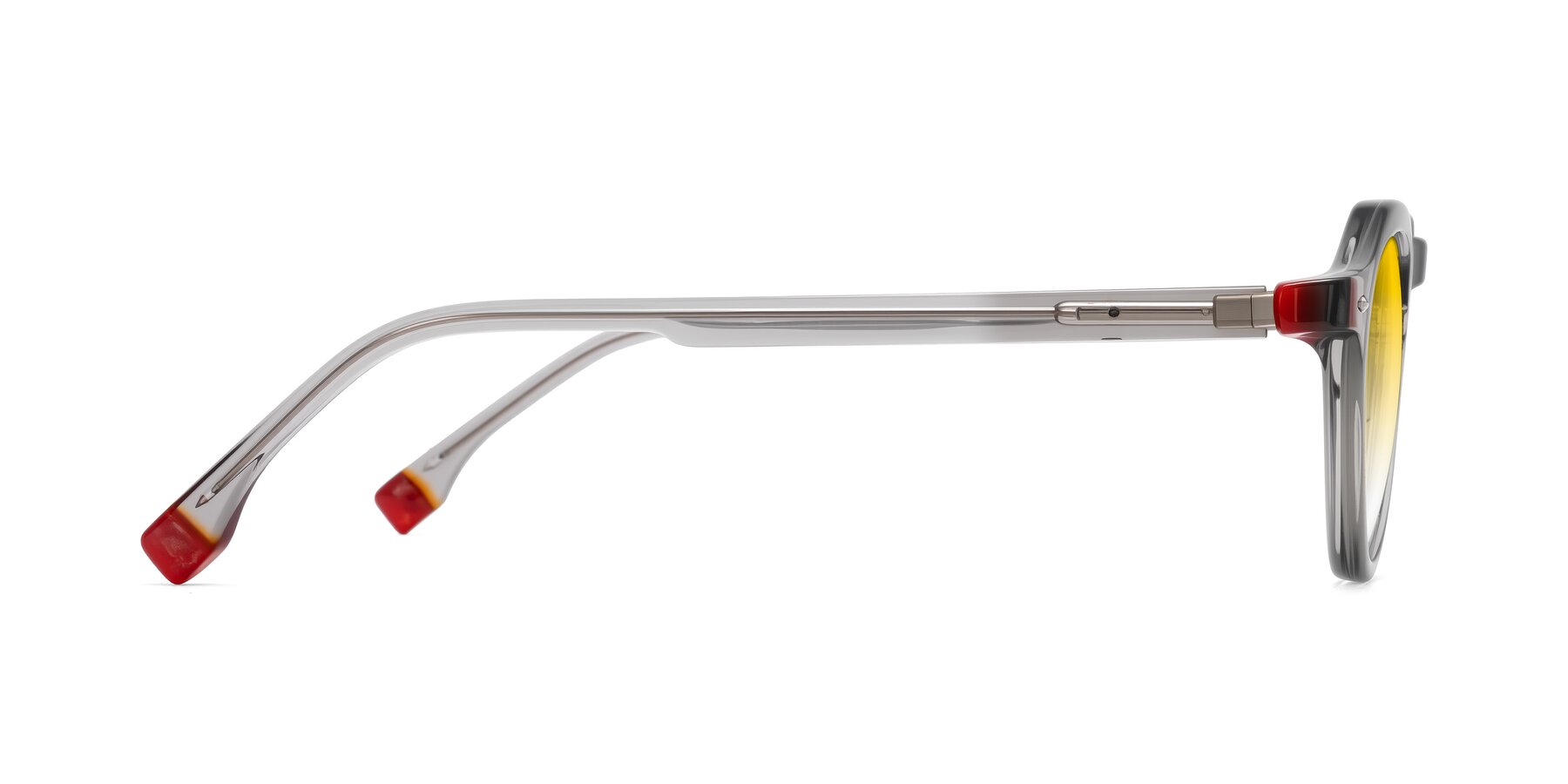 Side of Orta in Gray with Yellow Gradient Lenses