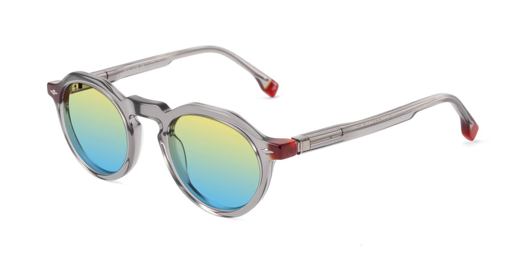 Angle of Orta in Gray with Yellow / Blue Gradient Lenses