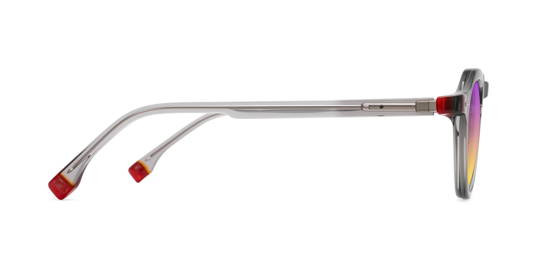 Side of Orta in Gray with Purple / Yellow Gradient Lenses