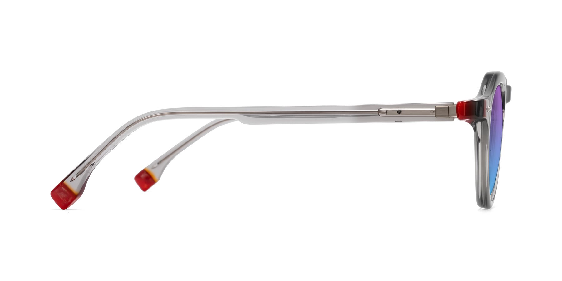 Side of Orta in Gray with Purple / Blue Gradient Lenses