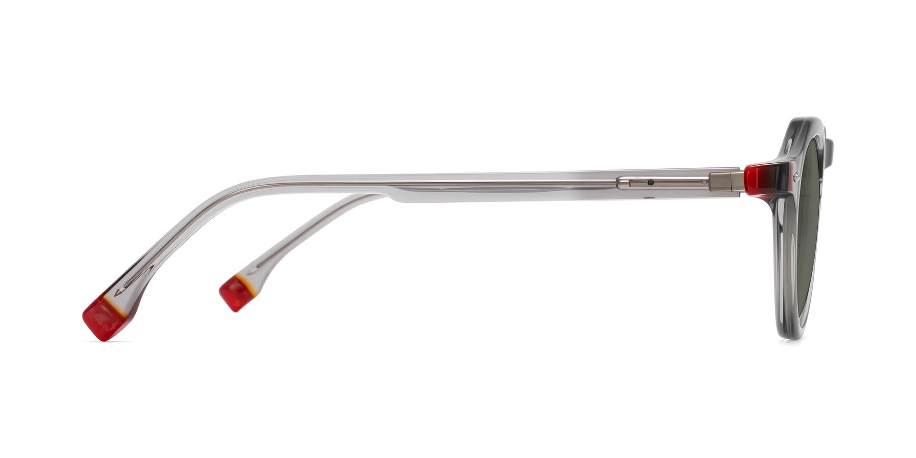 Side of Orta in Gray with Gray Polarized Lenses