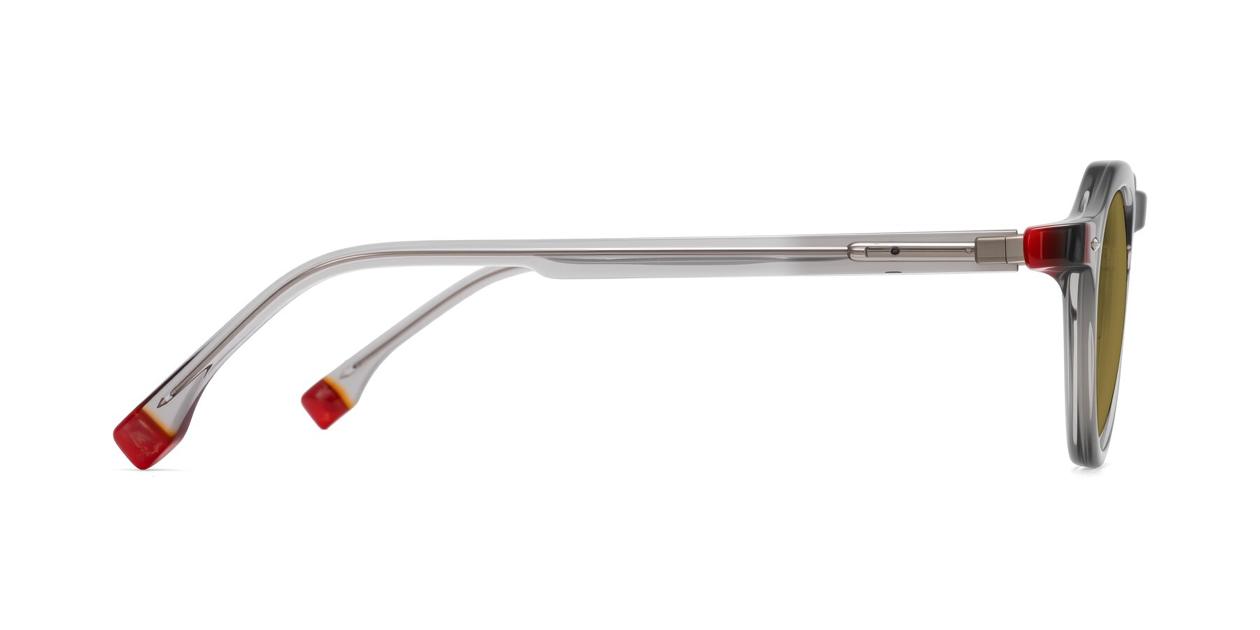 Side of Orta in Gray with Brown Polarized Lenses