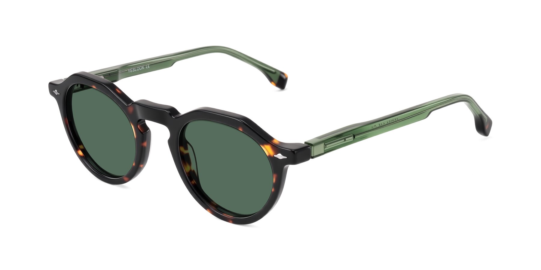 Angle of Orta in Tortoise/Green with Green Polarized Lenses