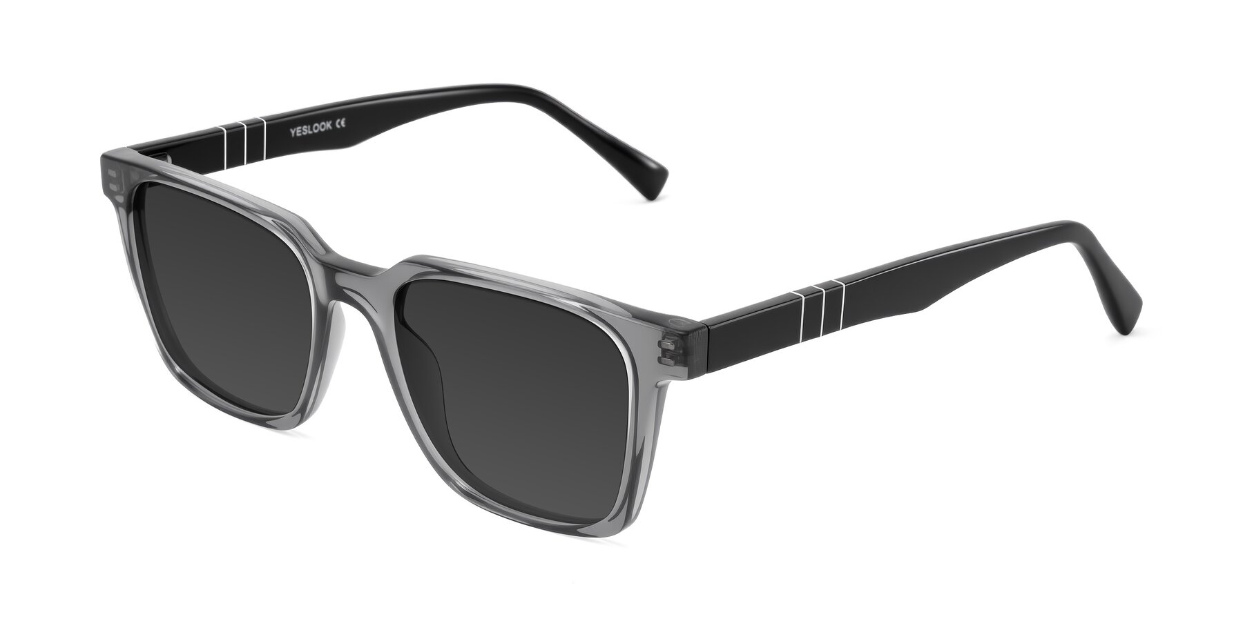 Angle of Doelum in Gray/Black with Gray Tinted Lenses