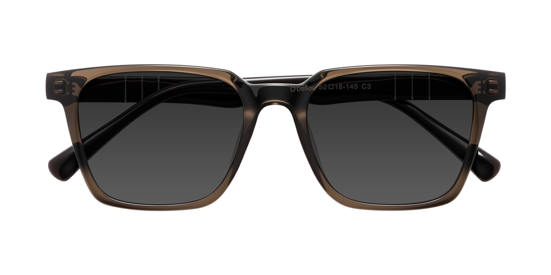 Folded Front of Doelum in Brown with Gray Tinted Lenses