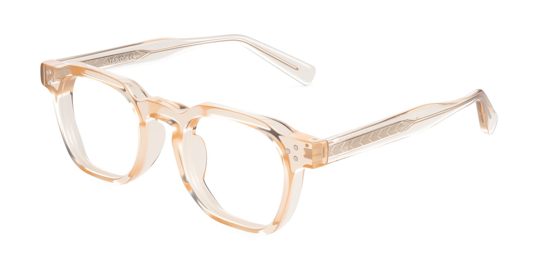 Angle of Muzik in Coral to Vermilion Shift with Clear Blue Light Blocking Lenses