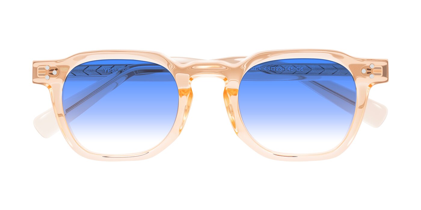 Muzik - Coral to Vermilion Shift Gradient Sunglasses