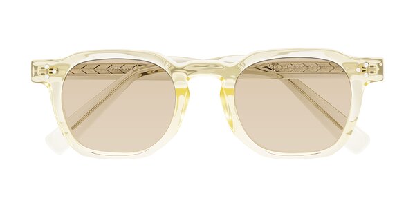 Front of Muzik in Champagne to Dark Brown Shift