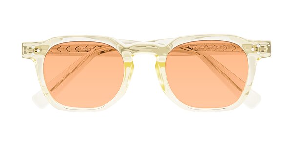 Front of Muzik in Champagne to Dark Brown Shift