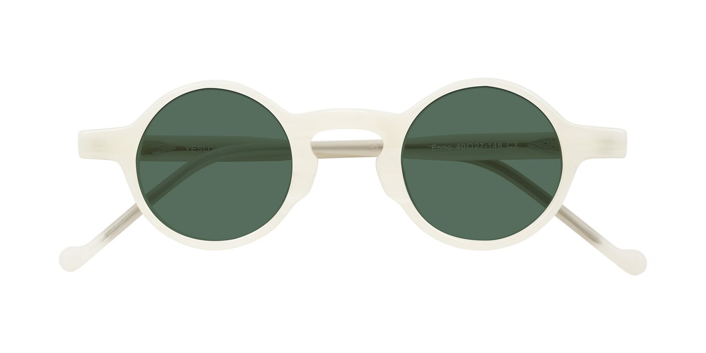 Enno - Jade White Polarized Sunglasses