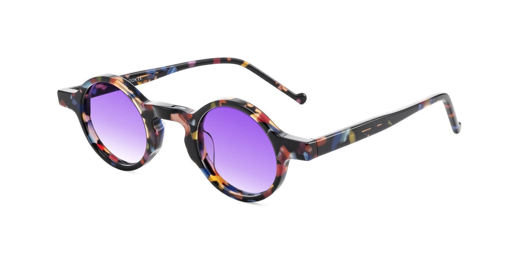 Angle of Enno in Midnight Carnival with Purple Gradient Lenses