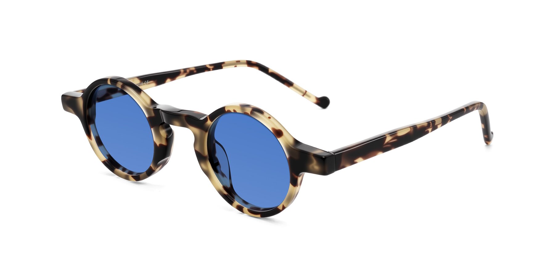 Angle of Enno in Ivory Tortoise with Blue Tinted Lenses
