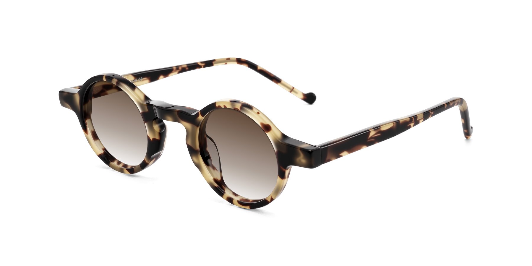 Angle of Enno in Ivory Tortoise with Brown Gradient Lenses