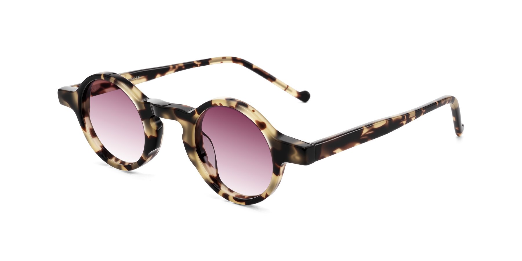 Angle of Enno in Ivory Tortoise with Wine Gradient Lenses