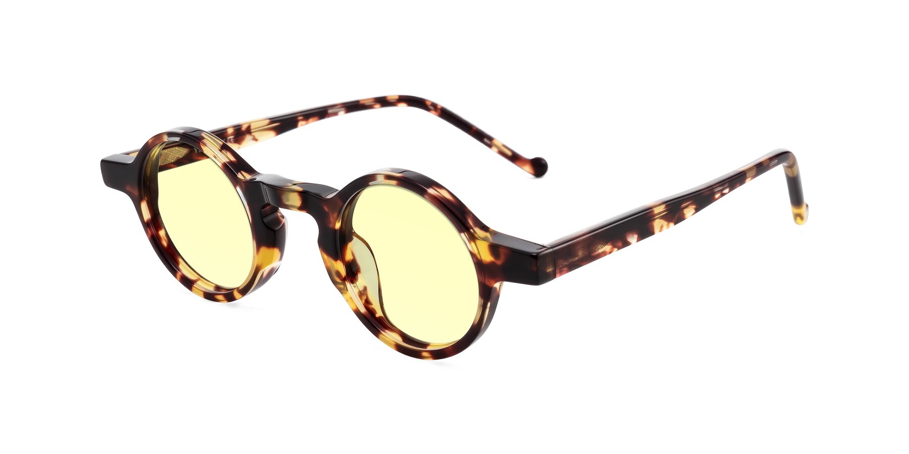 Angle of Enno in Tortoise with Light Yellow Tinted Lenses