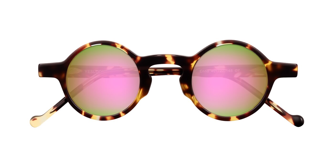 Enno - Tortoise Flash Mirrored Sunglasses