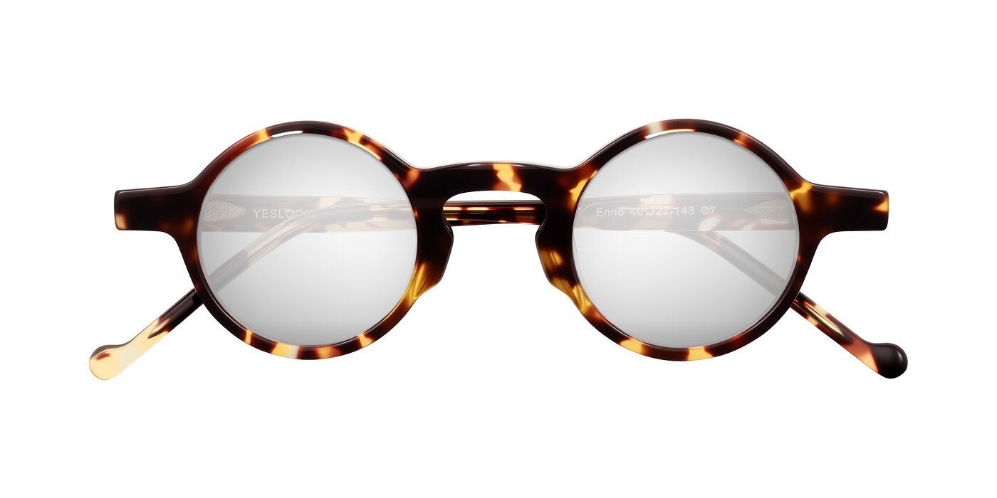 Enno - Tortoise Flash Mirrored Sunglasses