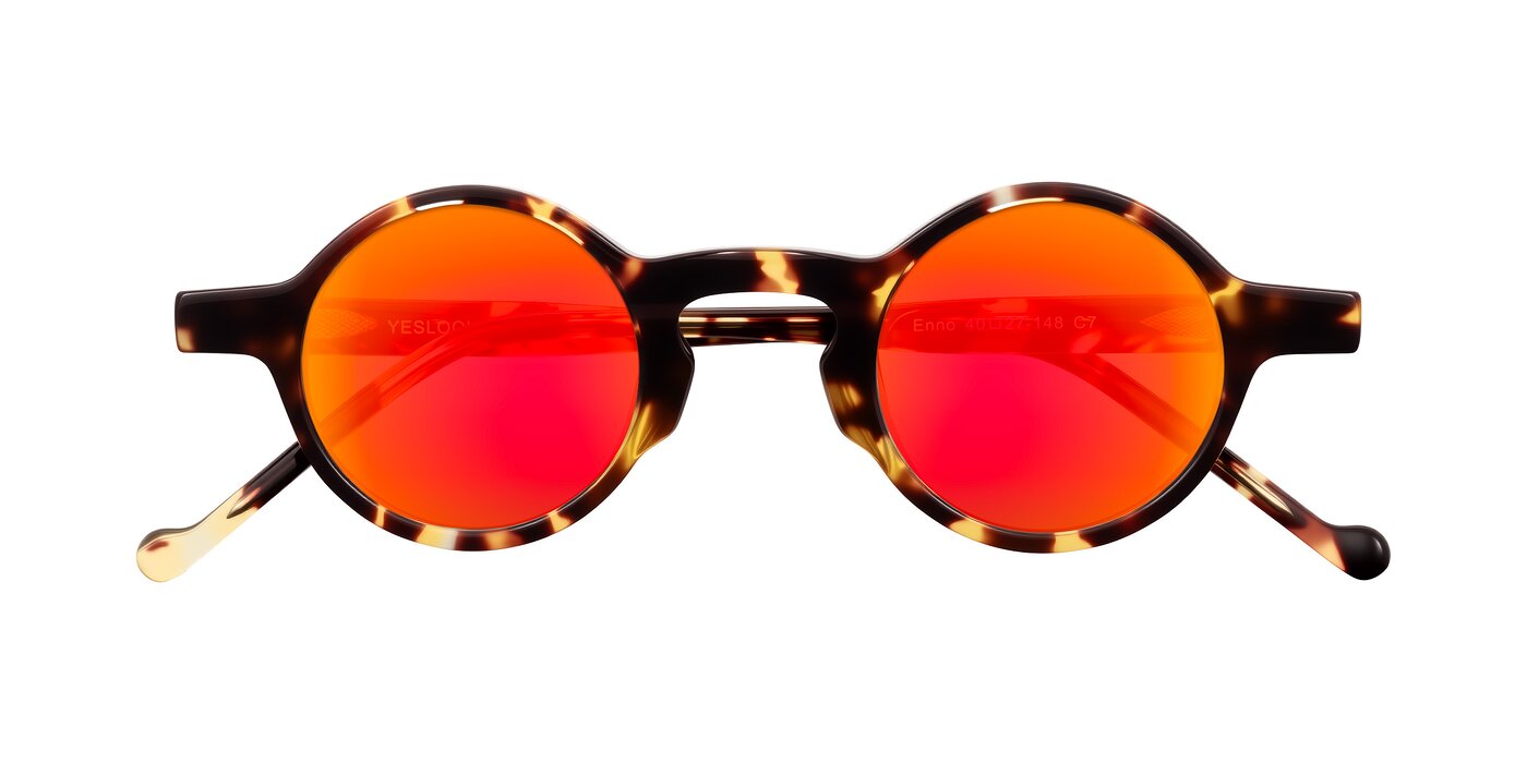 Enno - Tortoise Flash Mirrored Sunglasses