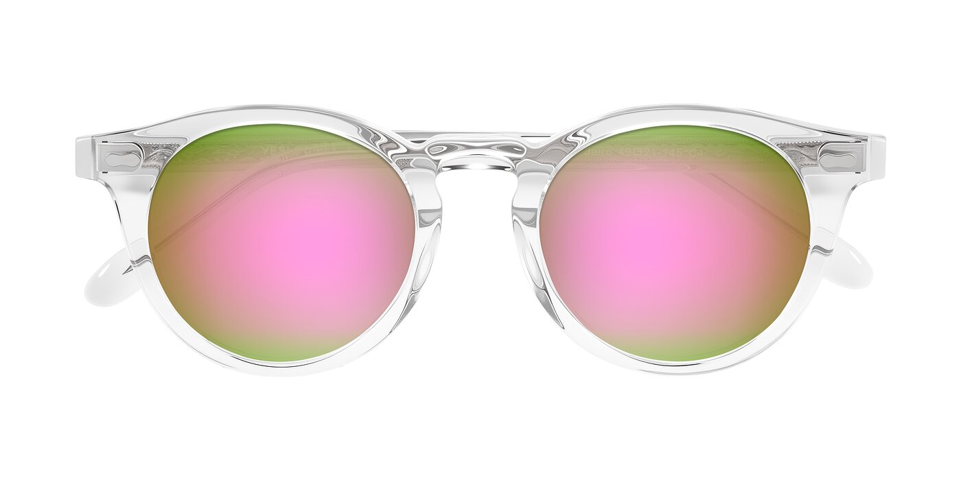 Jairo - Clear Flash Mirrored Sunglasses