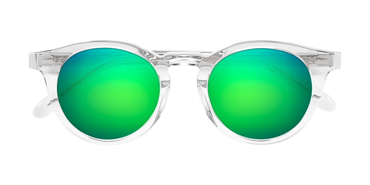 Jairo - Clear Flash Mirrored Sunglasses
