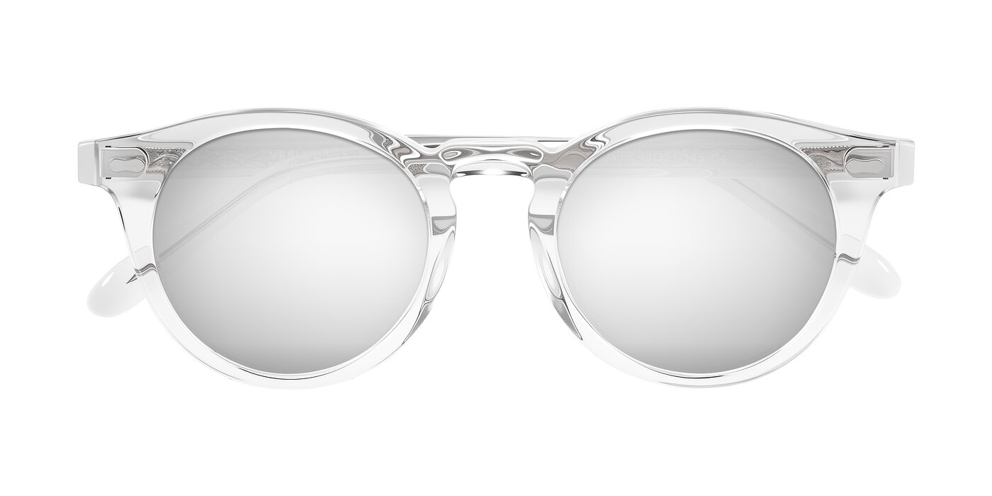 Jairo - Clear Flash Mirrored Sunglasses