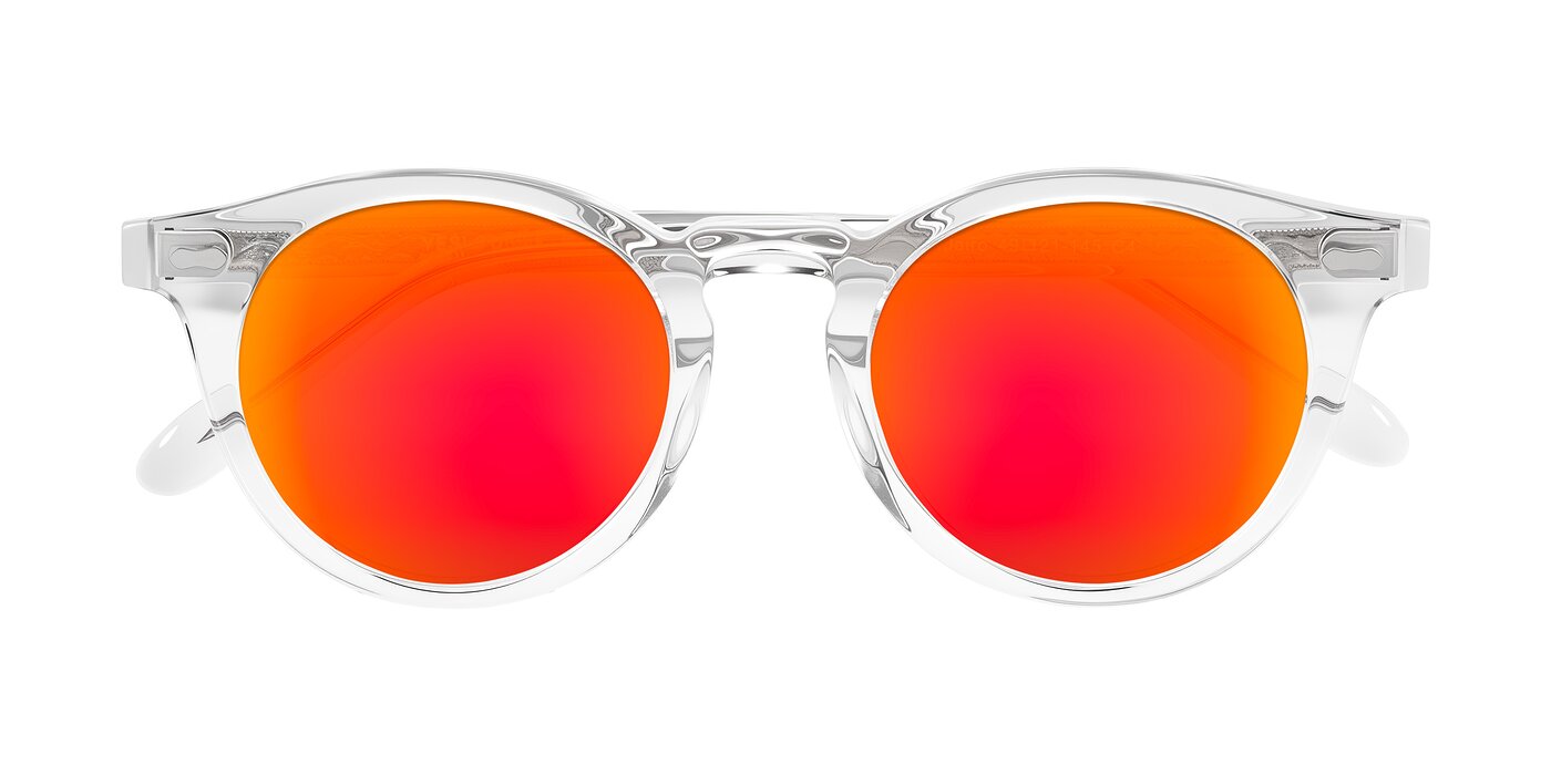 Jairo - Clear Flash Mirrored Sunglasses