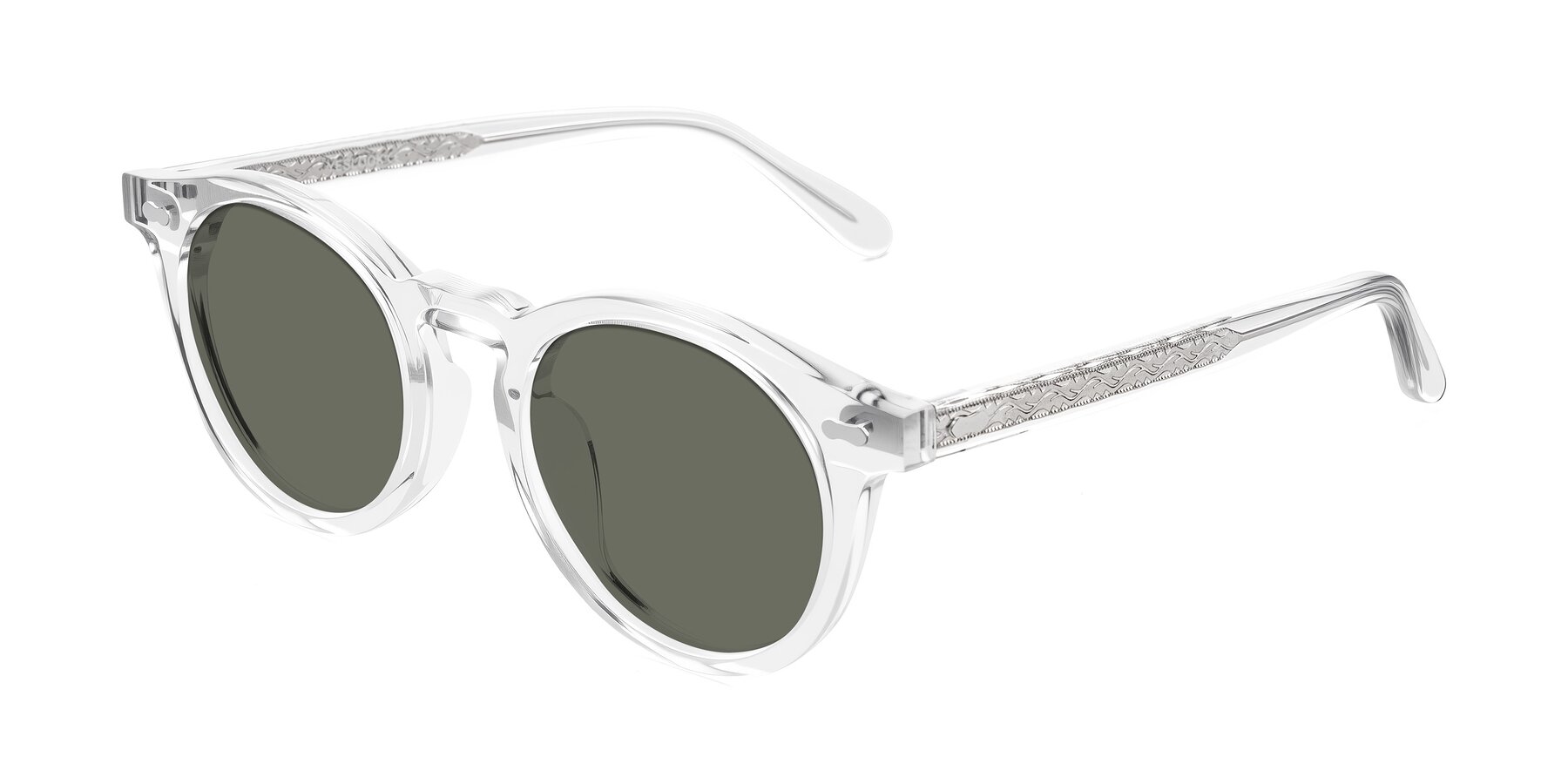 Angle of Jairo in Clear with Gray Polarized Lenses