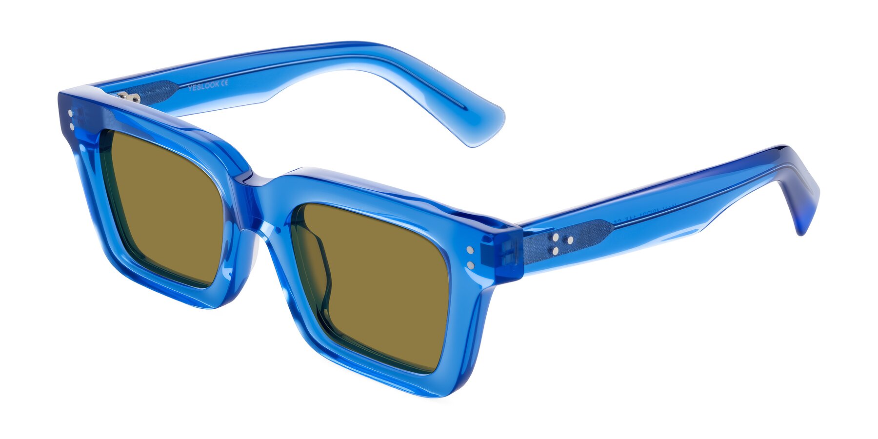 Angle of Izael in Transparent Blue with Brown Polarized Lenses