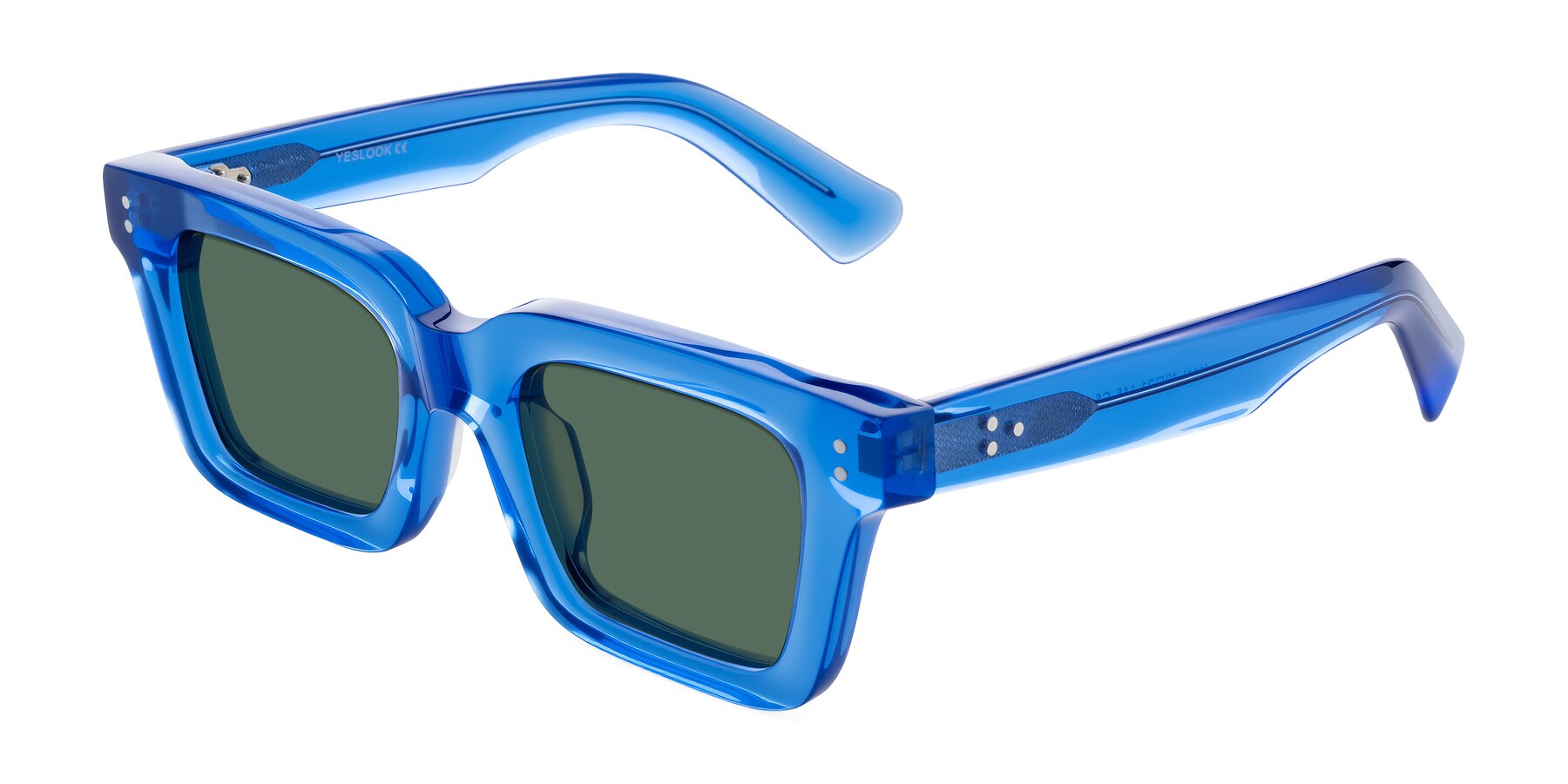 Angle of Izael in Transparent Blue with Green Polarized Lenses