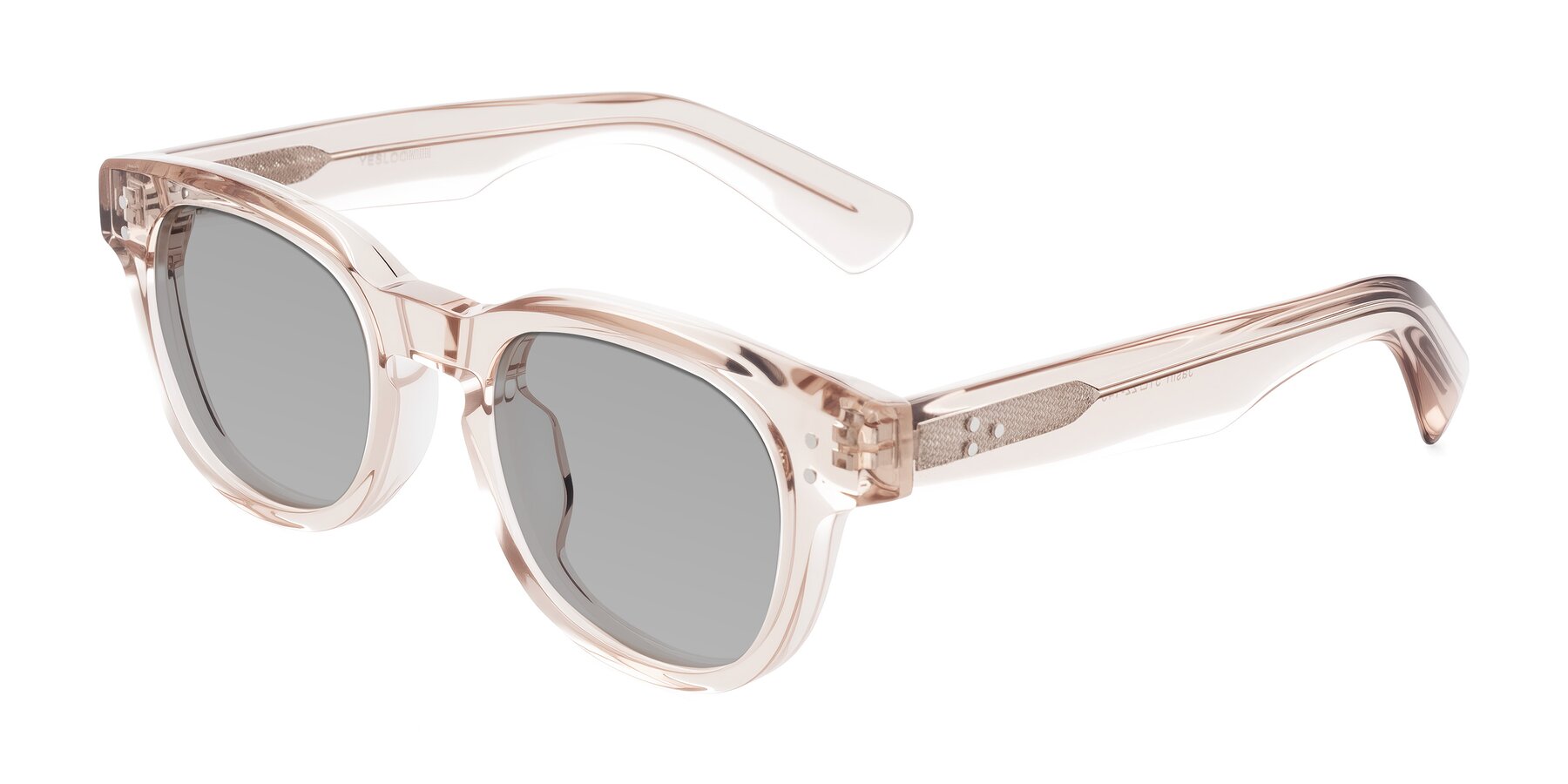 Angle of Jasiri in Light Amber with Light Gray Tinted Lenses