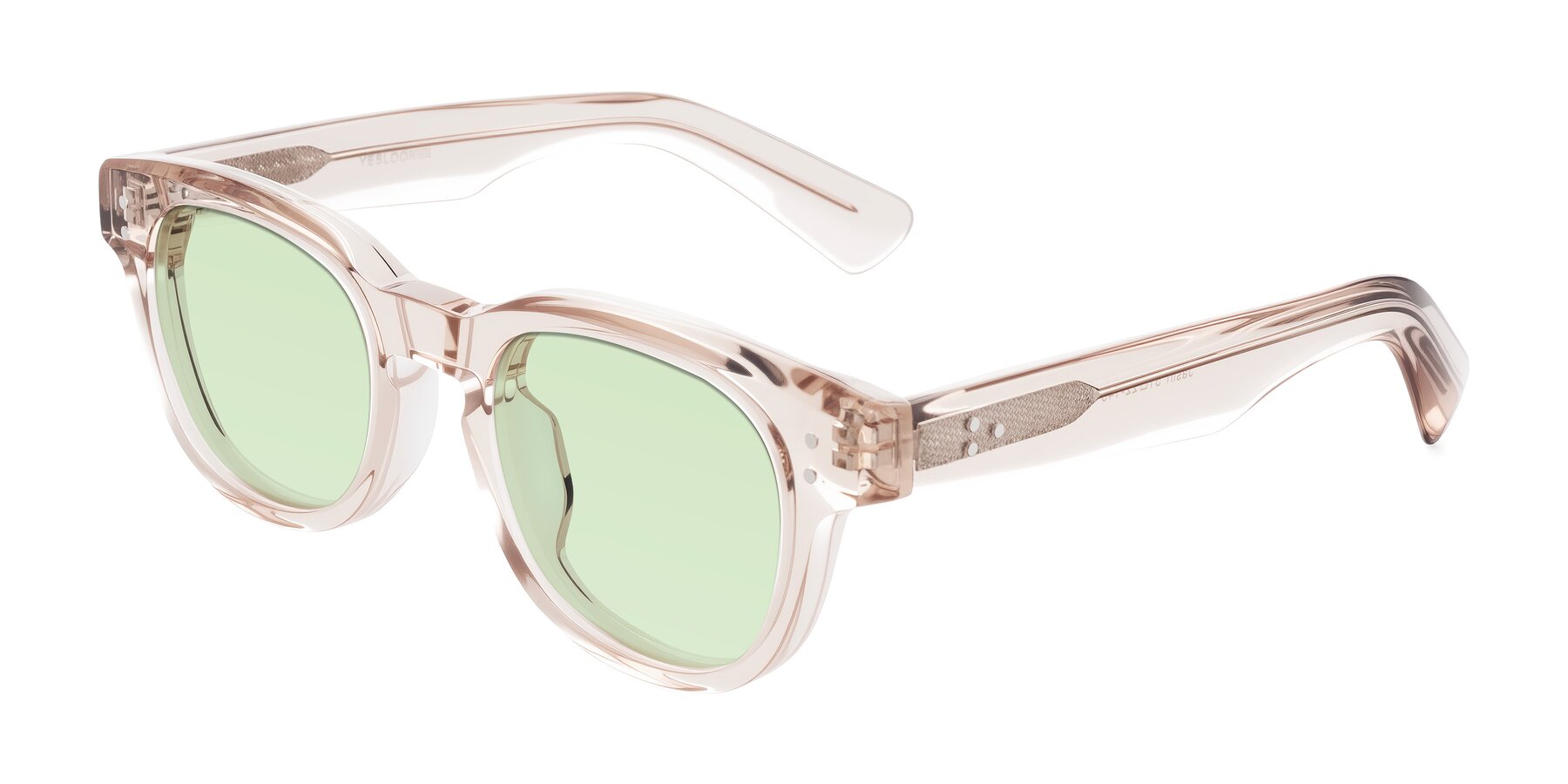 Angle of Jasiri in Light Amber with Light Green Tinted Lenses