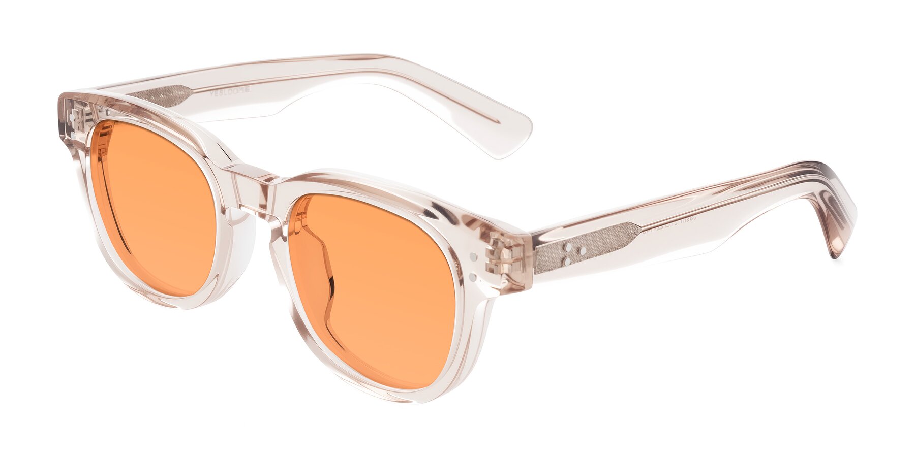 Angle of Jasiri in Light Amber with Medium Orange Tinted Lenses