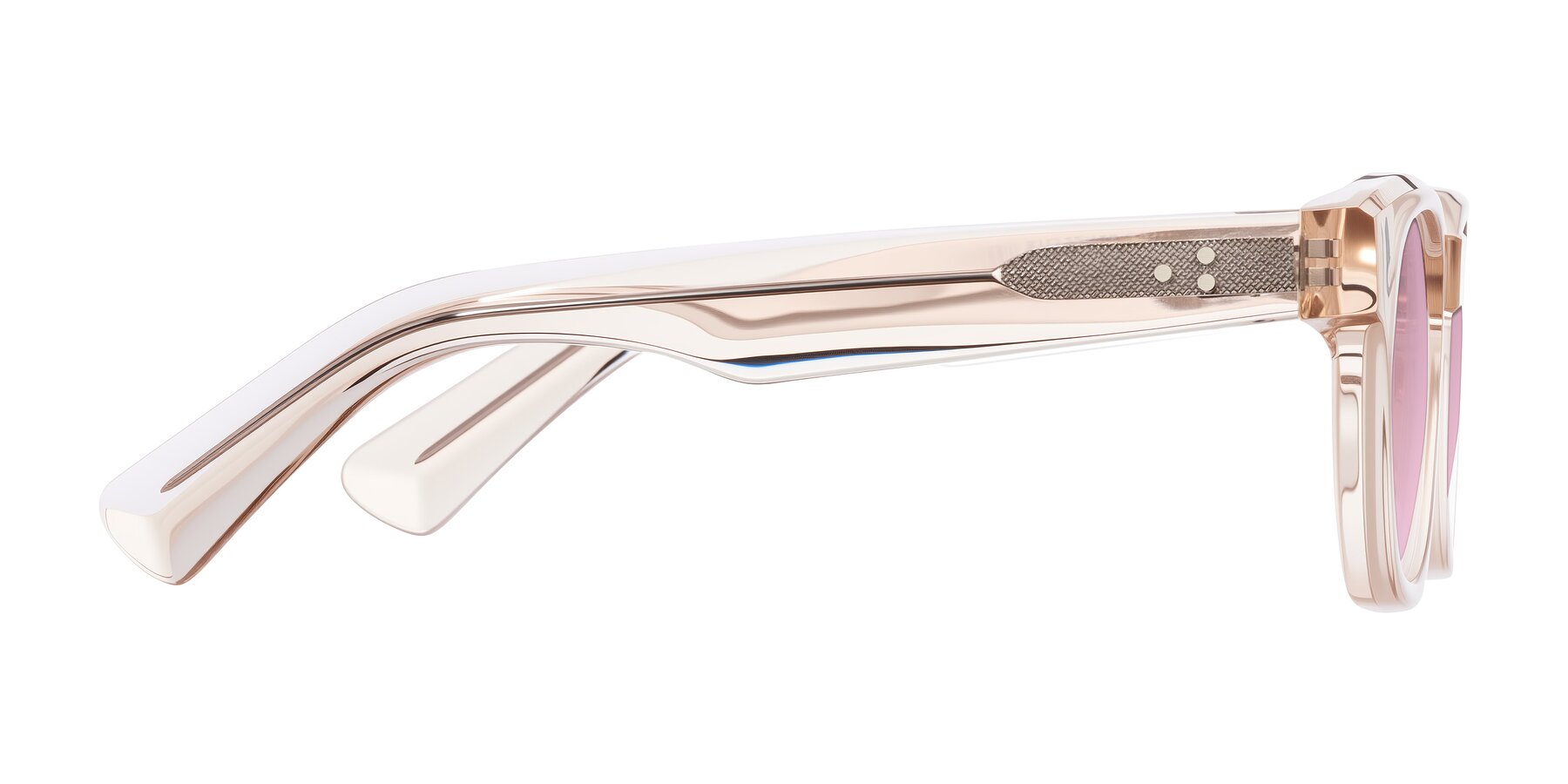 Side of Jasiri in Light Amber with Light Wine Tinted Lenses