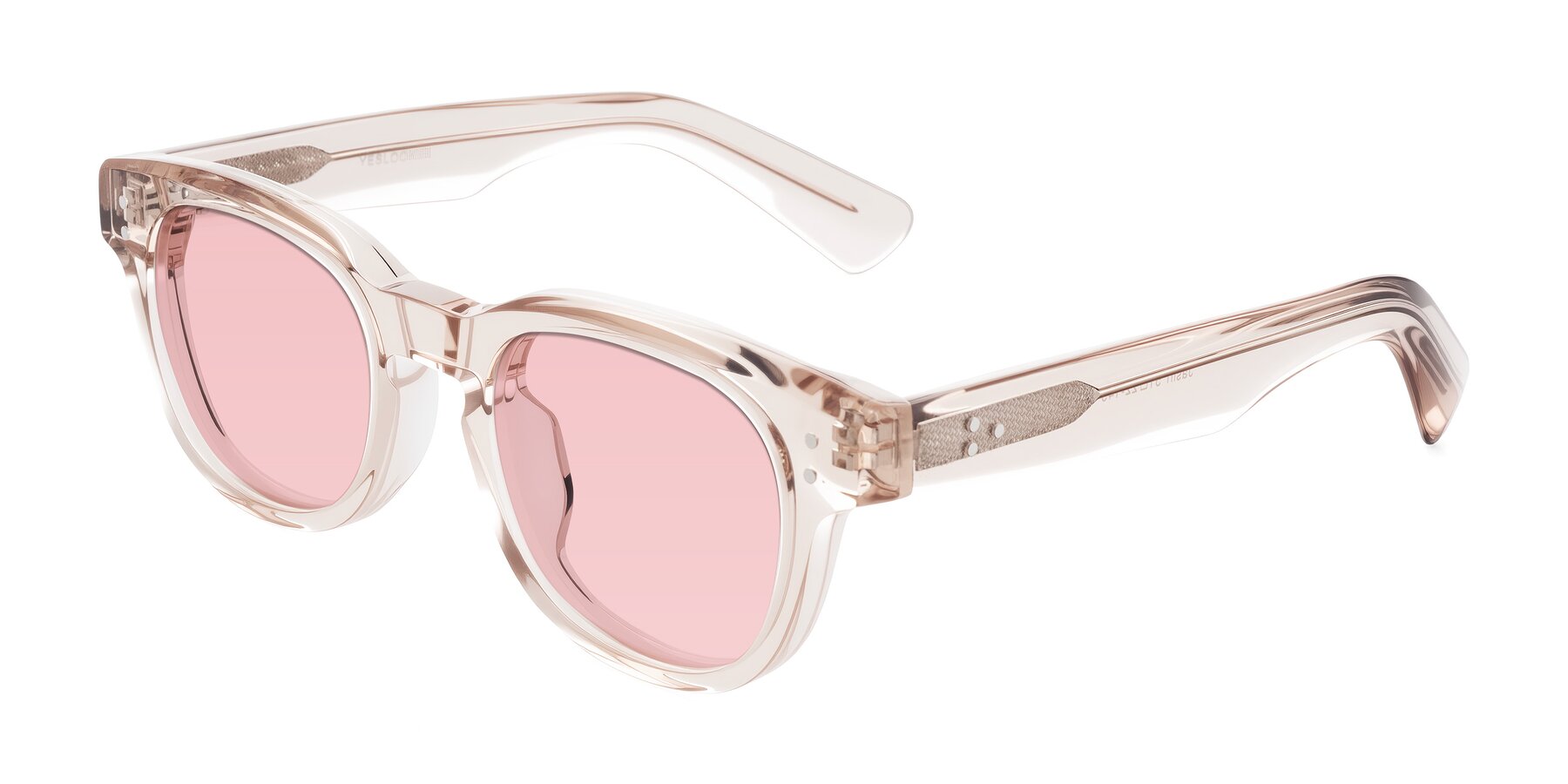 Angle of Jasiri in Light Amber with Light Garnet Tinted Lenses