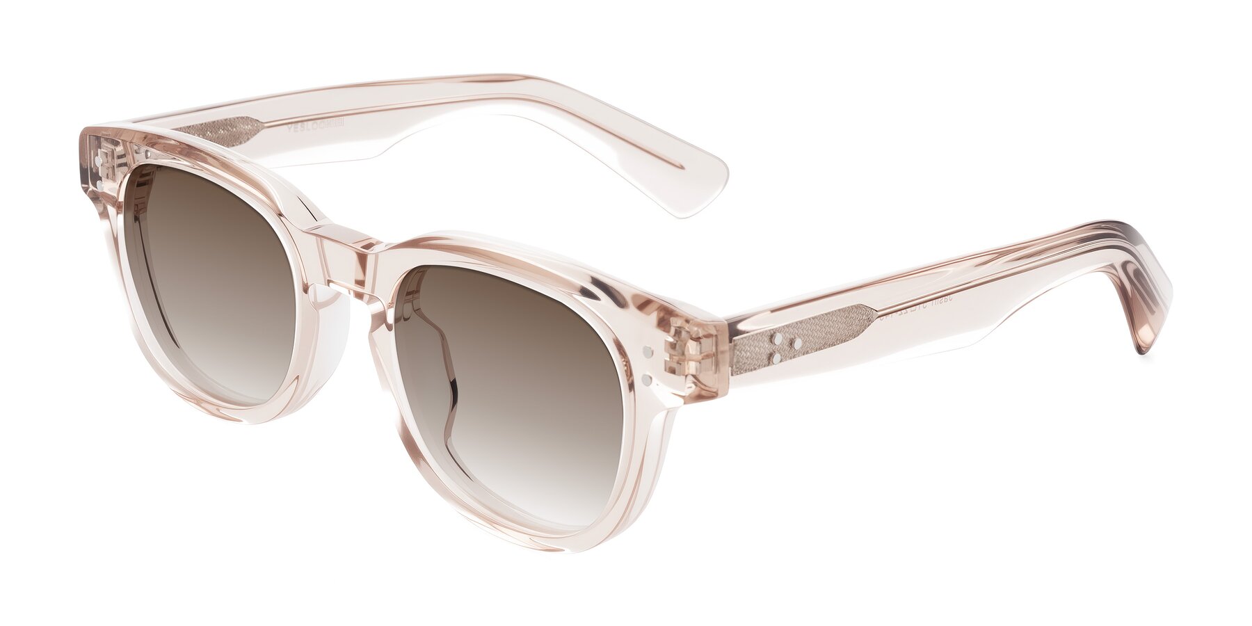 Angle of Jasiri in Light Amber with Brown Gradient Lenses