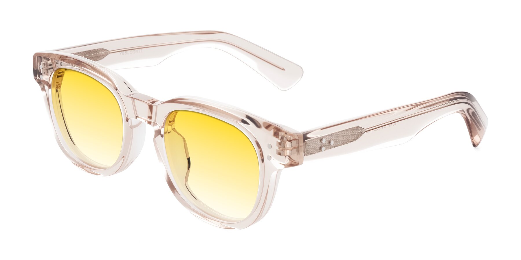 Angle of Jasiri in Light Amber with Yellow Gradient Lenses