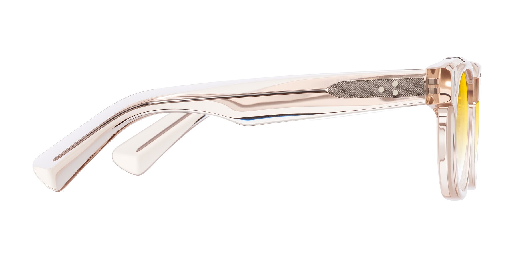 Side of Jasiri in Light Amber with Yellow Gradient Lenses