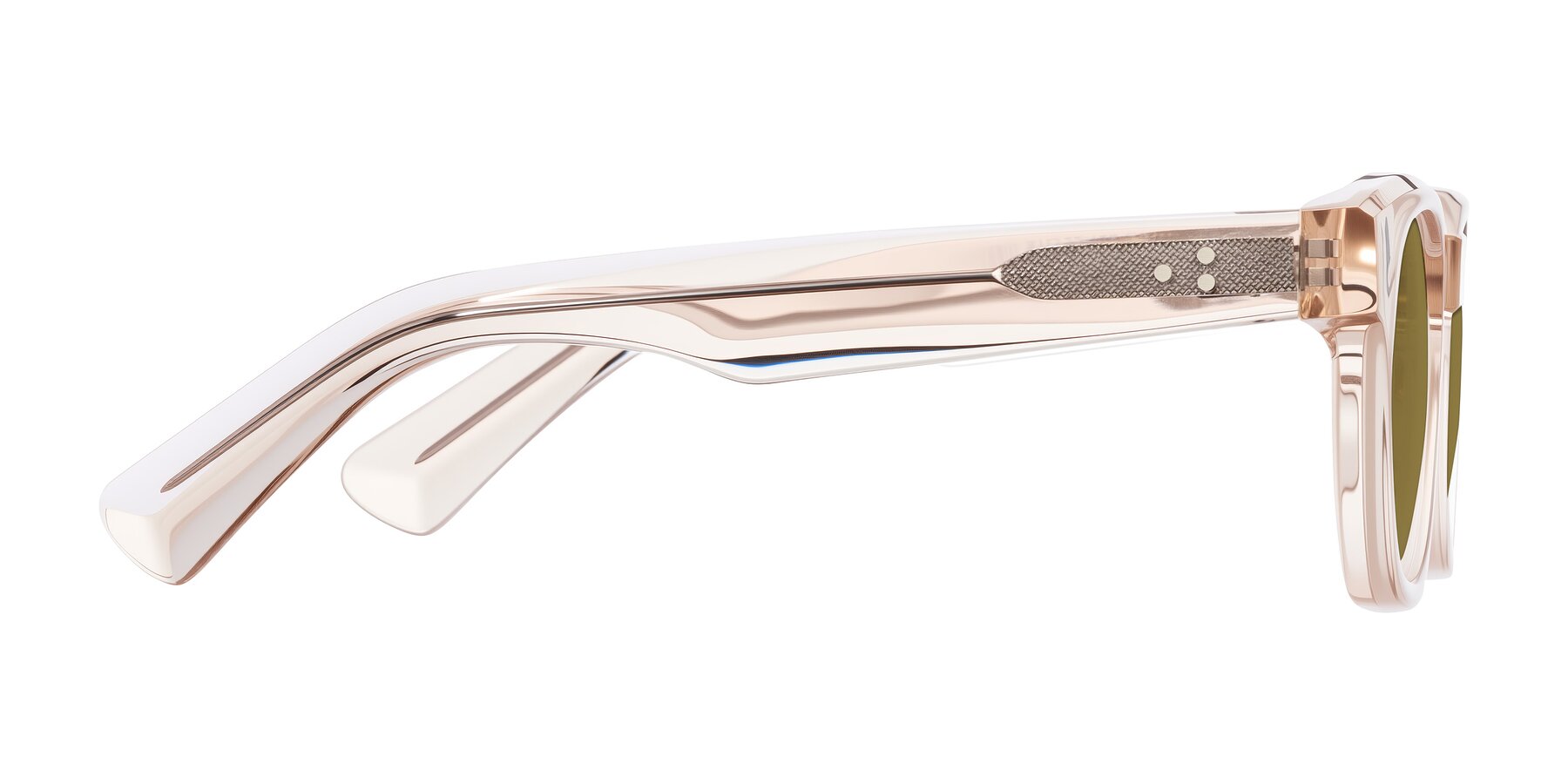 Side of Jasiri in Light Amber with Brown Polarized Lenses