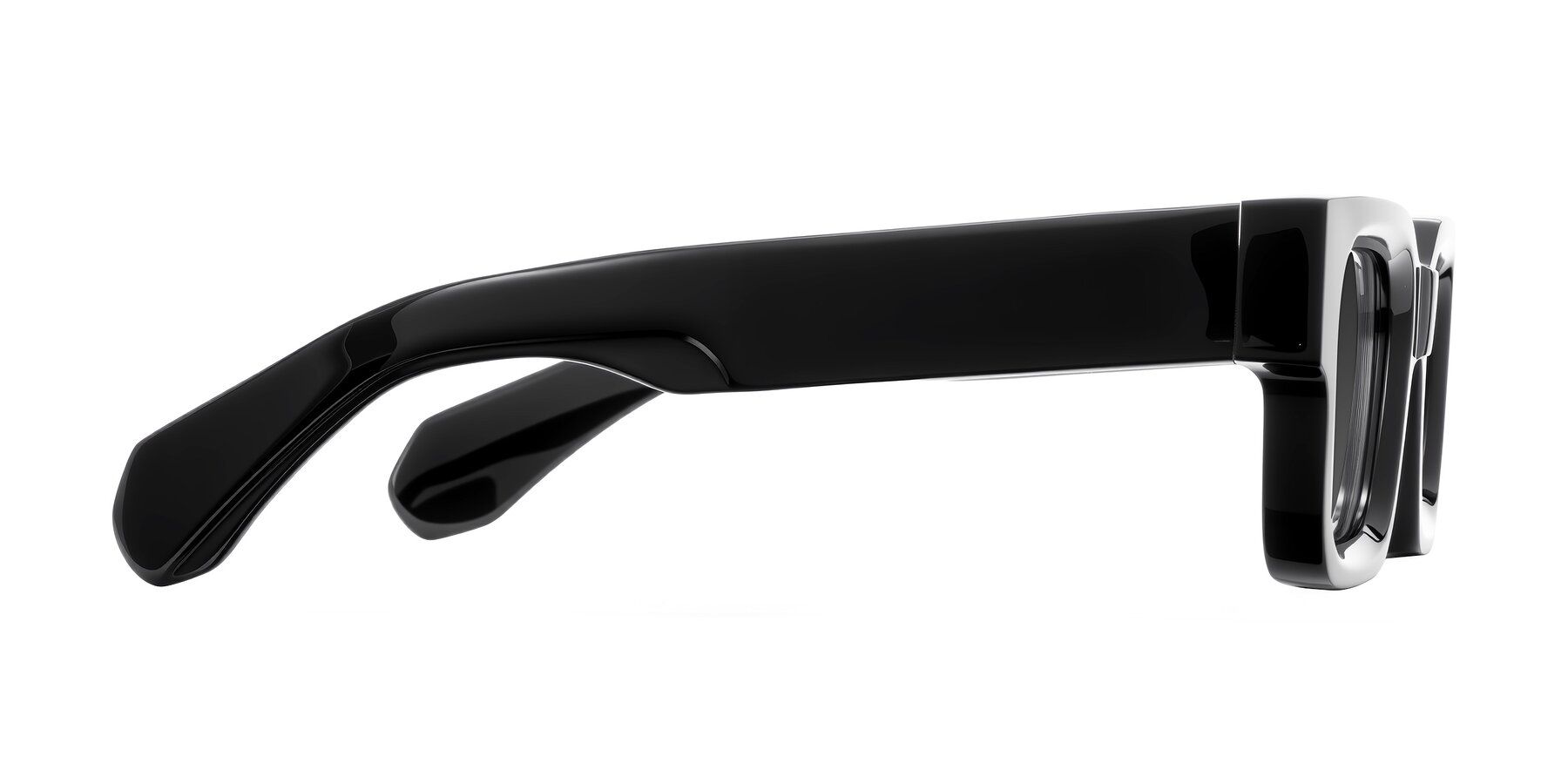 Side of Nuria in Black with Gray Tinted Lenses