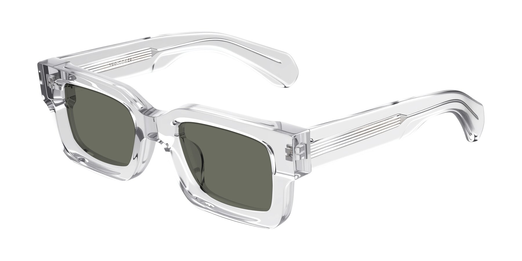 Angle of Nuria in Clear with Gray Polarized Lenses