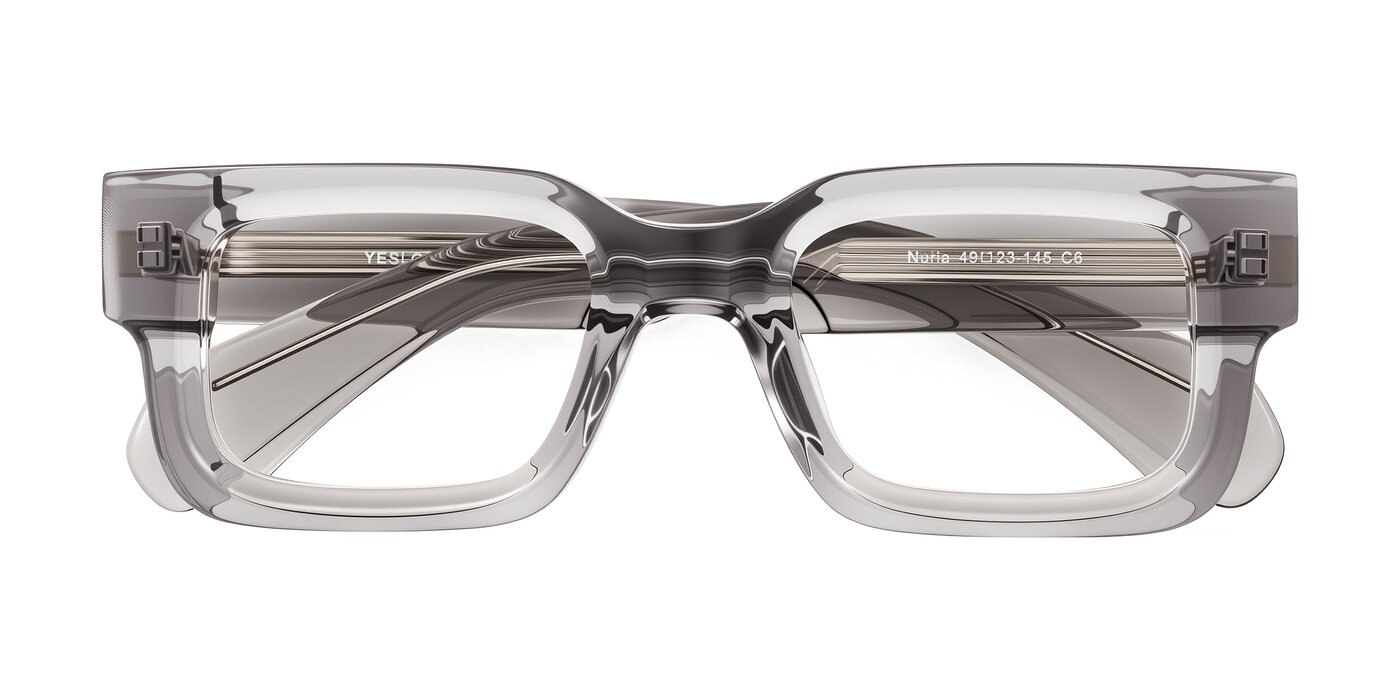 Nuria - Transparent Gray Eyeglasses