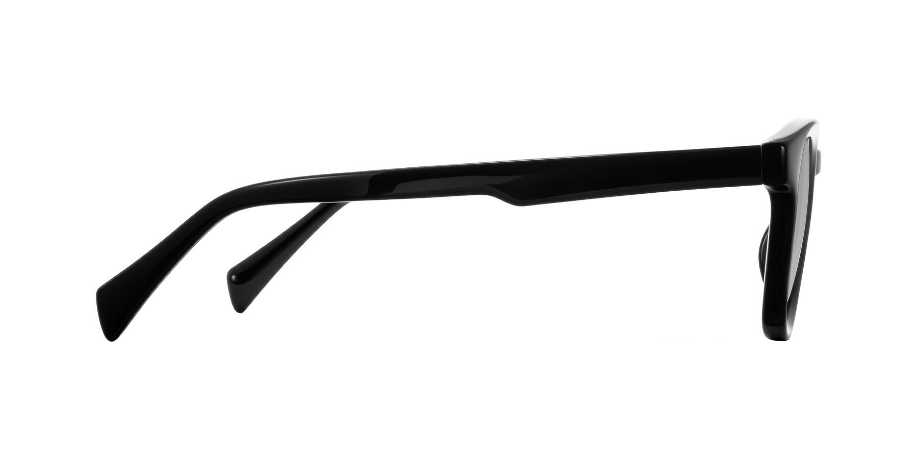 Side of Iffer in Black with Light Gray Tinted Lenses