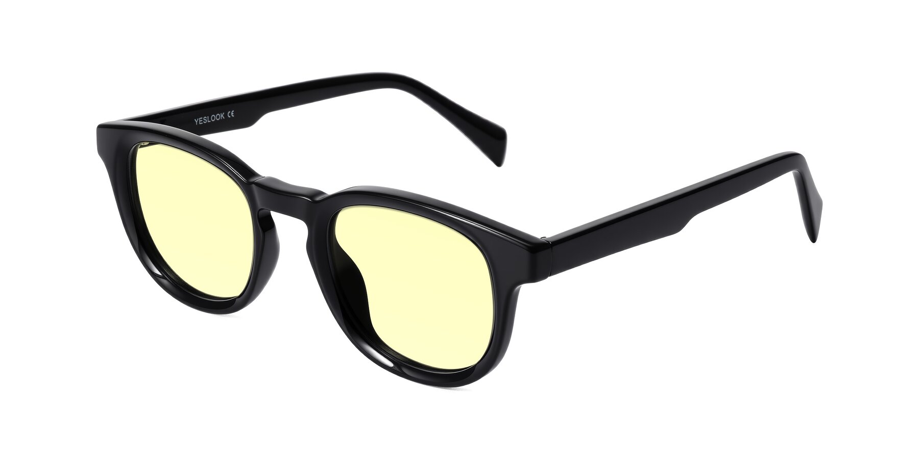 Angle of Iffer in Black with Light Yellow Tinted Lenses
