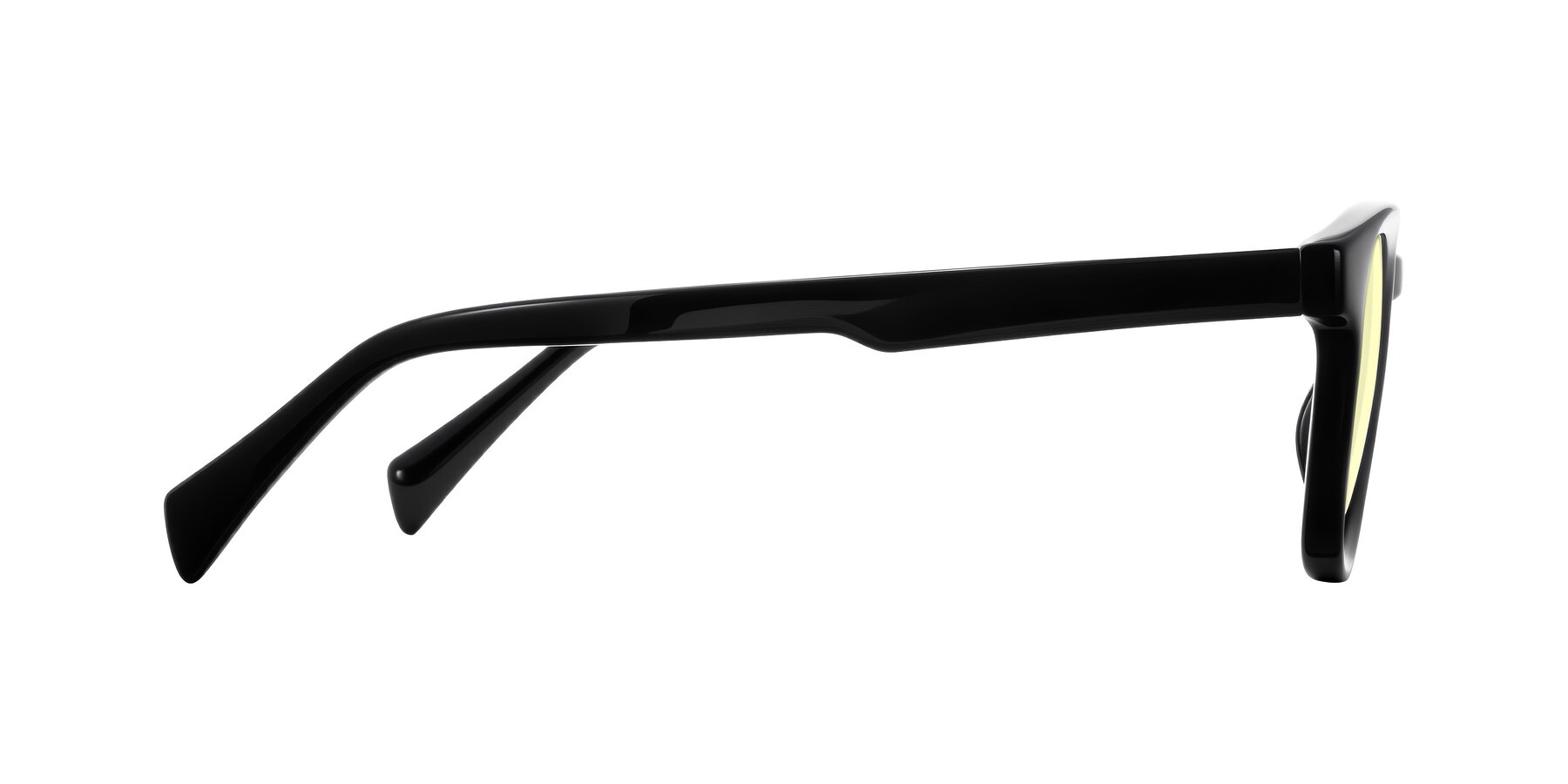 Side of Iffer in Black with Light Yellow Tinted Lenses