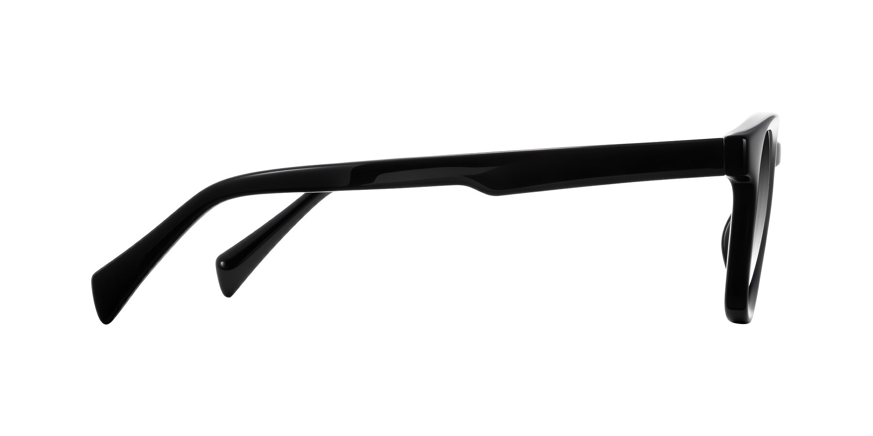 Side of Iffer in Black with Gray Gradient Lenses